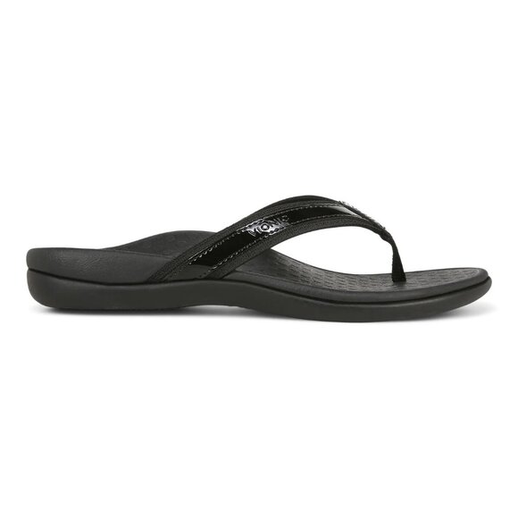 Vionic   Women's   TIDE   II   Toe   Post   Black   Flip   Flop   Sandals - Picture 1 of 12